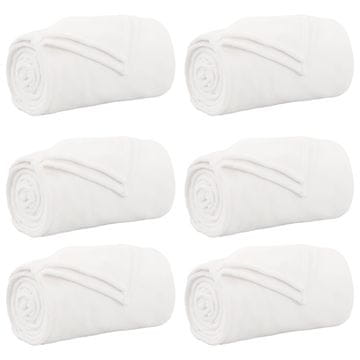 Vidaxl Obloge 6 pcs Bela 220 x 240 cm Flis