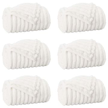 Vidaxl Obloge 6 pcs Bela 270 x 240 cm Flis