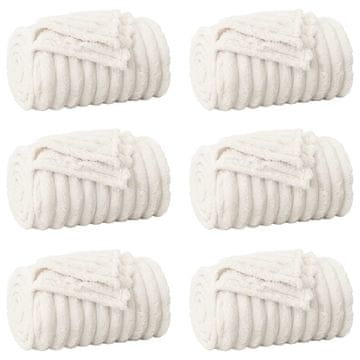 Vidaxl Obloge 6 pcs krema 270 x 240 cm Flis