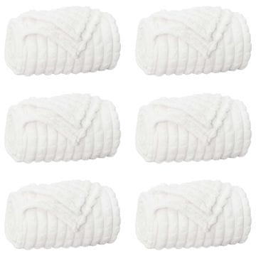 Vidaxl Obloge 6 pcs Bela 150 x 130 cm Flis