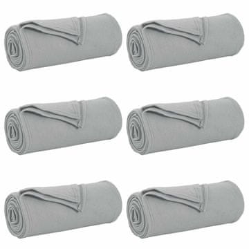 Vidaxl Obloge 6 pcs Siva 270 x 240 cm Flis