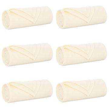 Vidaxl Obloge 6 pcs krema 200 x 150 cm Flis