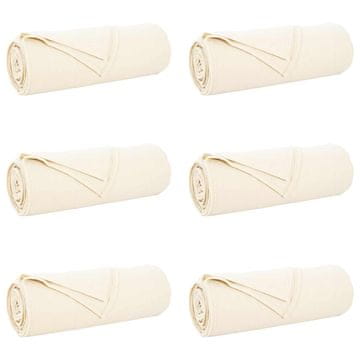 Vidaxl Obloge 6 pcs krema 210 x 140 cm Flis