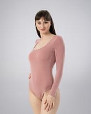 LEAFLETIC Ženski dolg Rokav Bodysuit z Gumbi, XL
