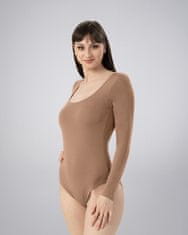 LEAFLETIC Ženski dolg Rokav Bodysuit z Gumbi, XS
