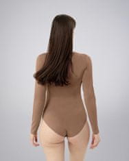 LEAFLETIC Ženski dolg Rokav Bodysuit z Gumbi, XS