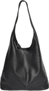 Carla Ferreri Ženska usnjena torbica Hobo CF1988 Nero