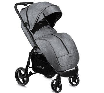 MoMi MIYA otroški voziček, siv