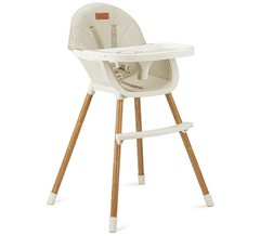 MoMi REKI stol za hranjenje, 3-v-1, bež