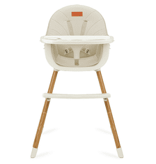 MoMi REKI stol za hranjenje, 3-v-1, bež