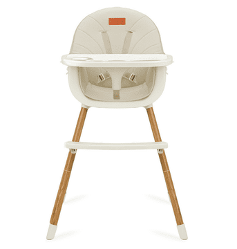 MoMi REKI stol za hranjenje, 3-v-1, bež