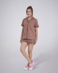 LEAFLETIC Ženski kratek komplet za spanje – udoben in eleganten, XL