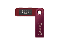 Ledger Nano S PLUS denarnica za Bitcoin in druge kriptovalute, Crimson Magenta