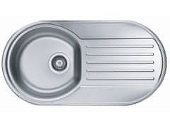 Alveus Pomivalno korito FORM 40, okroglo, z odcejalno površino 832 x 437