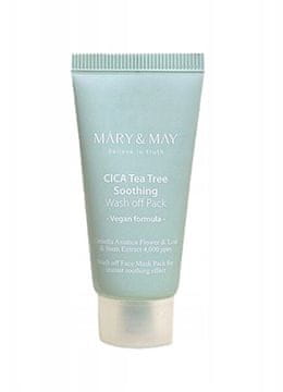 MÁRY & MAY Maska za obraz Cica Tea Tree Soothing Wash Off Pack 30 g