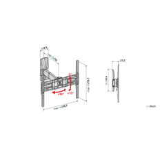 Meliconi Stenski nosilec za TV Slimstyle Plus 400 SR Fast Block