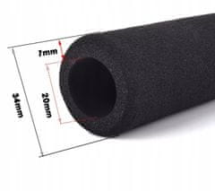 Korbi Dolgi črni penasti ročaji za kolesa 340mm - Korbi