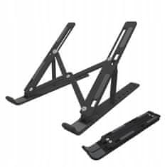 Korbi Zložljiv Podstavek za Prenosnik KORBI, Črn