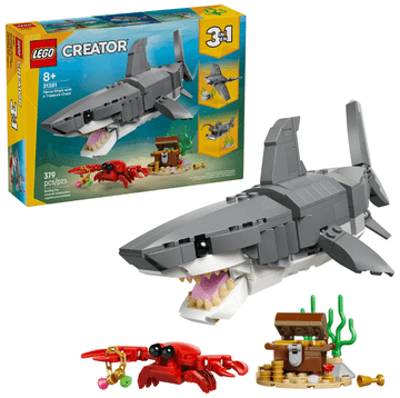 LEGO Creator 31381 Krvoločen morski pes s skrinjo z zakladom