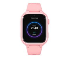 Manta STELIO JUNIOR otroška pametna ura, 4G LTE, SOS gumb, roza (Powder Pink)