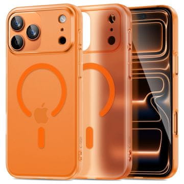 Tech-protect MagSlim MagSafe ovitek za iPhone 17 Pro Max, oranžna