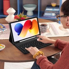 Tech-protect SC Pen Keyboard etui z tipkovnico za Xiaomi Poco Pad M1 / Redmi Pad 2 Pro 12.1'', črna