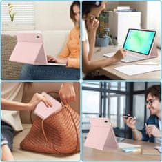 Tech-protect SC Pen Keyboard etui z tipkovnico za Samsung Galaxy Tab A9 Plus / A11 Plus 11'', roza
