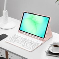 Tech-protect SC Pen Keyboard etui z tipkovnico za Samsung Galaxy Tab A9 Plus / A11 Plus 11'', roza