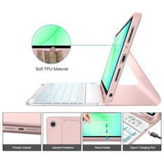 Tech-protect SC Pen Keyboard etui z tipkovnico za Samsung Galaxy Tab A9 Plus / A11 Plus 11'', roza