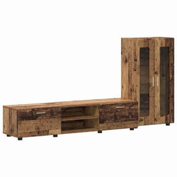 Vidaxl Komplet TV omaric s predalom FLORIN Star les Konstruiran les