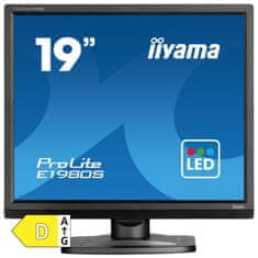 iiyama ProLite E1980S-B1 48cm (19") 1280x1024 IPS 75Hz HDMI/DP zvočniki monitor