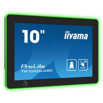 iiyama ProLite TW1025LASC-B1PNR 25,5cm (10,1") USB/LAN PoE NFC kamera zvočniki Android na dotik informacijski / interaktivni monitor