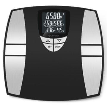 Champion Osebna tehtnica Body Fat PV310 črna/srebrna