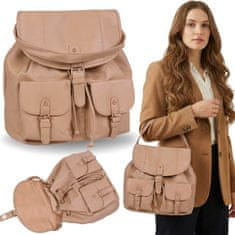 atmosphere Urbani NAHRBTNIK z žepi, ženska TORBICA, eko usnje A4