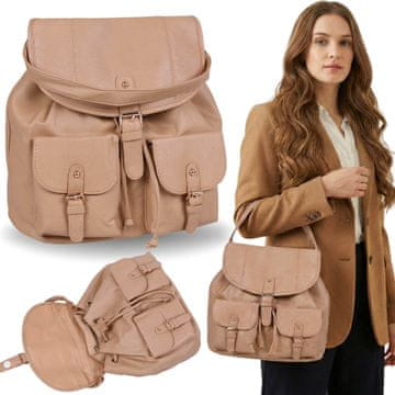 atmosphere Urbani NAHRBTNIK z žepi, ženska TORBICA, eko usnje A4