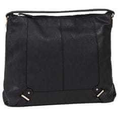 atmosphere Velika črna ženska torba HOBO, prostorna, nakupovalna torba, ekološko usnje