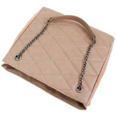 atmosphere Prešita ženska torbica z verigo, bež SHOPPER torba preko ramena