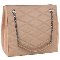 atmosphere Prešita ženska torbica z verigo, bež SHOPPER torba preko ramena