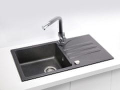 Alveus Granital pomivalno korito GALAPAGOS 30 z odcejalnikom, 770x430, črna