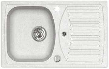 Alveus Granital pomivalno korito RECORD 30 z odcejalnikom, 780x480