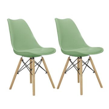 Aga 2x Jídelní židle MR2035 Zelená