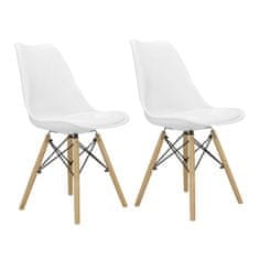 Aga 2x Jídelní židle MR2035 Bílá