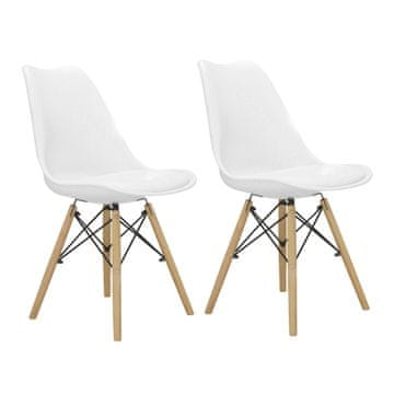 Aga 2x Jídelní židle MR2035 Bílá