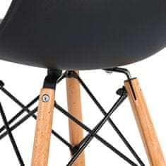 Aga 2x Jedilni stol Črna