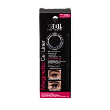Ardell Magnetic Gel Liner Odtenek black Set magnetno gel črtalo 3 g + čopič za nanašanje črtala 1 kos