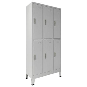 Vidaxl Locker Omara Siva 45 x 90 x 180 cm