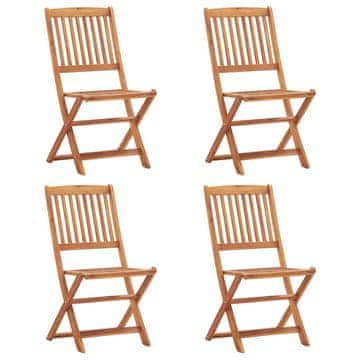 Vidaxl Stol Rjava Akacijev les