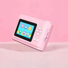 Dexxer Otroški LCD instant fotoaparat s tiskalnikom + 3 trakovi roza