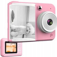 Dexxer Otroški LCD instant fotoaparat s tiskalnikom + 3 trakovi roza