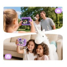 Dexxer Otroški LCD instant fotoaparat s tiskalnikom + 3 trakovi vijoličen